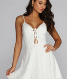 Effortlessly Pretty Eyelet Skater Dress