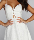 Effortlessly Pretty Eyelet Skater Dress