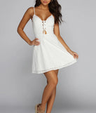 Effortlessly Pretty Eyelet Skater Dress