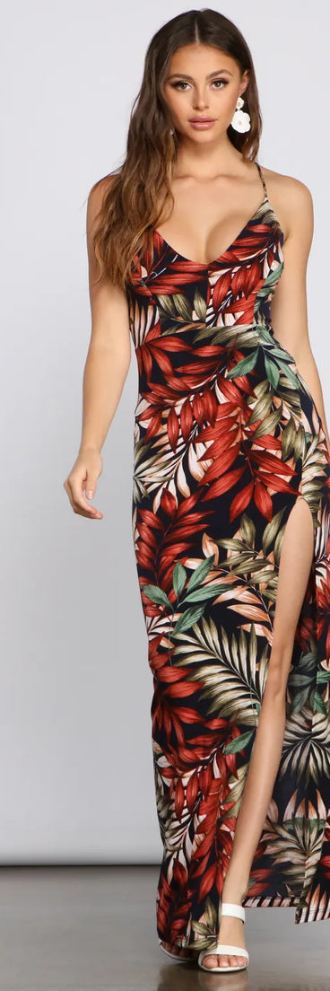 Off To The Tropics Maxi Dress