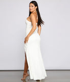 Raise The Stakes High Slit Cutout Dress