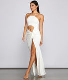Raise The Stakes High Slit Cutout Dress