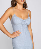 The One Eyelet Mini Dress