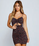 Blooming Beauty Ditsy Floral Cutout Mini Dress