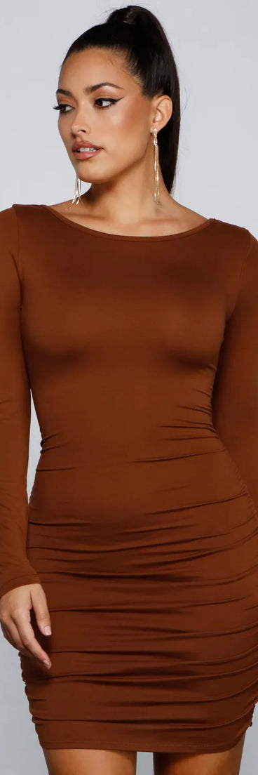 Elevated Chic Ruched Mini Dress