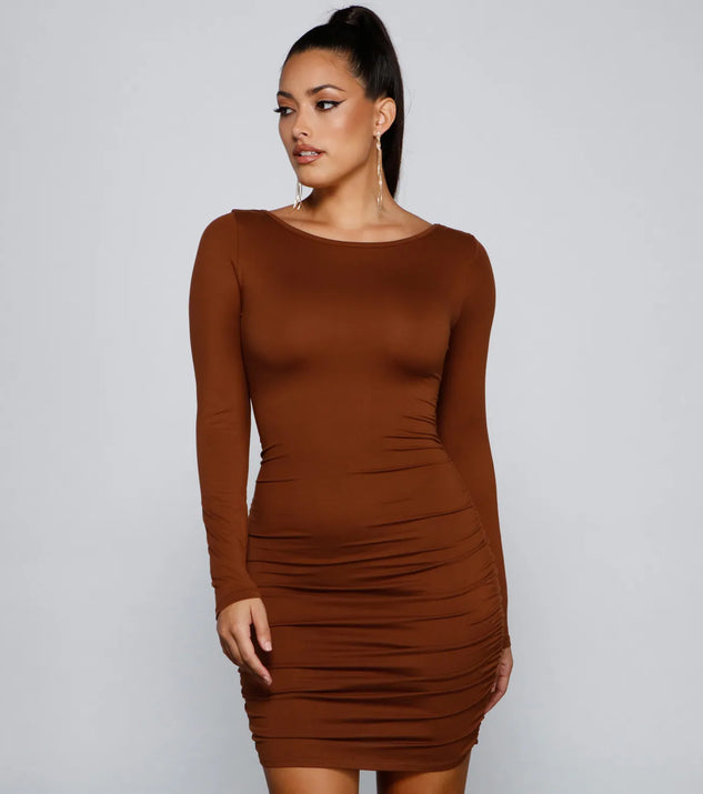 Elevated Chic Ruched Mini Dress