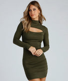 Chic Moves Ruched Mini Dress