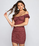 Sweet Vibes Off-The-Shoulder Floral Mini Dress