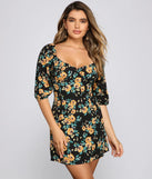 Floral Frenzy Off The Shoulder Skater Dress