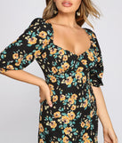 Floral Frenzy Off The Shoulder Skater Dress