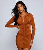 Classically Chic Button Up Mini Dress