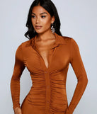 Classically Chic Button Up Mini Dress
