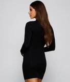Simply Stylish Mock Neck Mini Dress