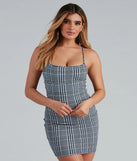 Trendy Stunner Plaid Mini Dress
