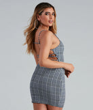 Trendy Stunner Plaid Mini Dress