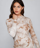 Totally Tie-Dye Mock Neck Dress