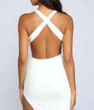 Simple And Sexy High-Slit Midi Dress