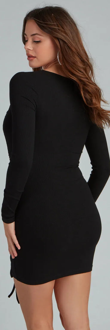 Everyday Chic Ruched Mini Dress