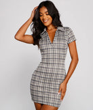 Preppy Trendsetter Plaid Mini Dress