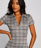 Preppy Trendsetter Plaid Mini Dress