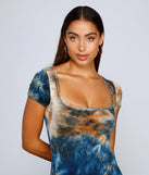 Cool Girl Vibes Tie-Dye Mini Dress