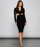 Daring Button Up Midi Dress