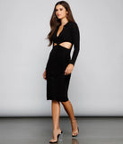 Daring Button Up Midi Dress