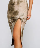 Retro Mood Tie Dye Midi Dress