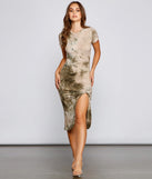 Retro Mood Tie Dye Midi Dress