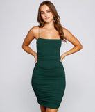 All The Right Moves Ruched Mini Dress