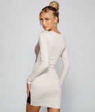 Keeping Up With Knit Colorblock Mini Dress