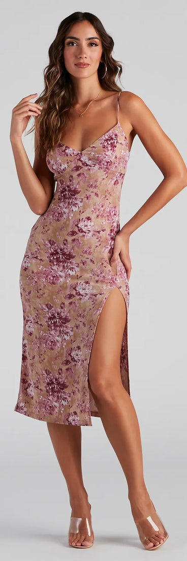 Endless Sun Crepe Knit Midi Dress