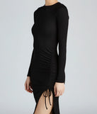 Keeping Knit Trendy Ribbed Midi Dress