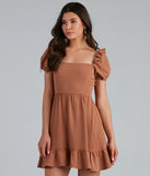 Charmed By Ruffles Short A-Line Dress