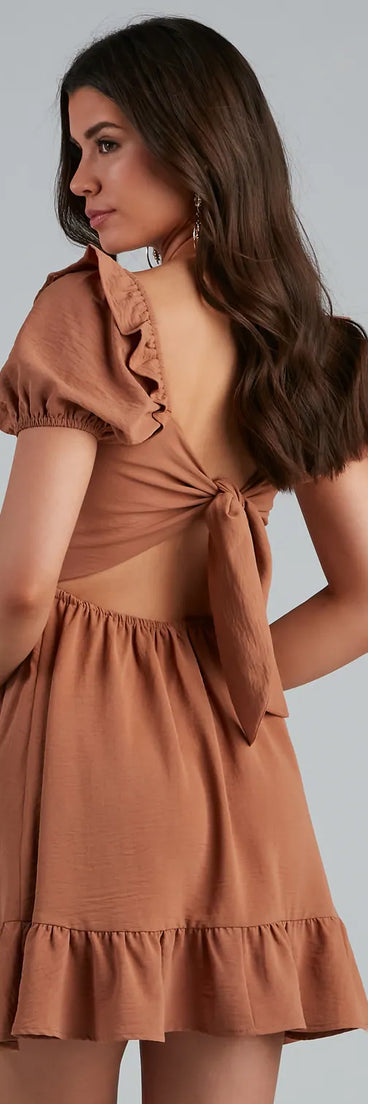 Charmed By Ruffles Short A-Line Dress
