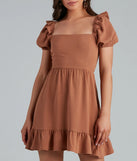 Charmed By Ruffles Short A-Line Dress