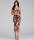 Paradise Calls Tropical Midi Dress