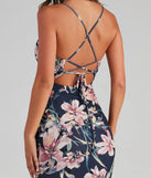 Floral Tropic Strappy Back Midi Dress