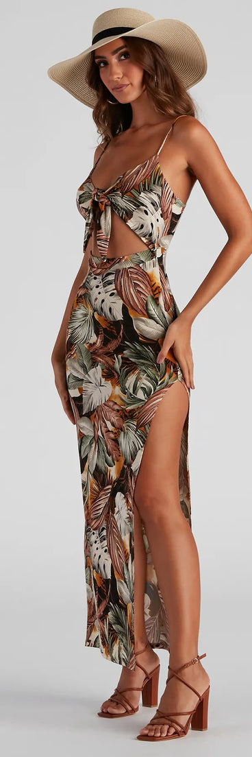 Siesta Keys Tropical Maxi Dress
