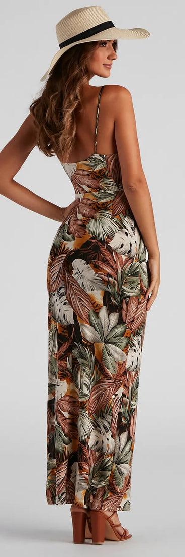 Siesta Keys Tropical Maxi Dress