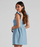 Picnic Date Eyelet Lace V-Neck Dress