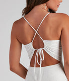 Easy Decision Eyelet Tie-Back Dress