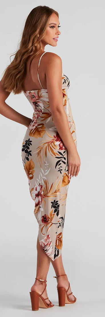 Vacay Views Floral Midi Dress