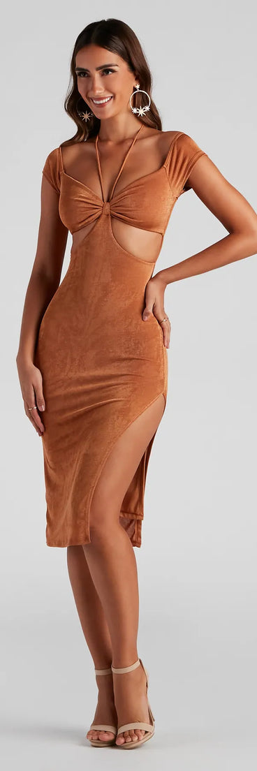 Summer Fridays Halter Midi Dress