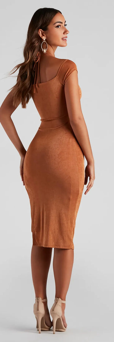 Summer Fridays Halter Midi Dress