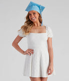 Make Way Square Neck Skater Dress