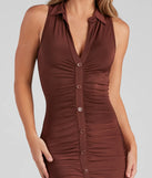 Cold Brew Collared Mini Dress