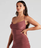 Alluring And Chic Ruched Midi Dress