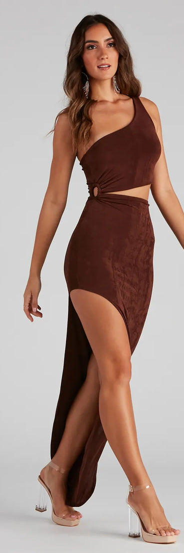 Sultry Spice Cutout Maxi Dress