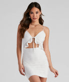 Innocent Charm Eyelet V-Neck Dress